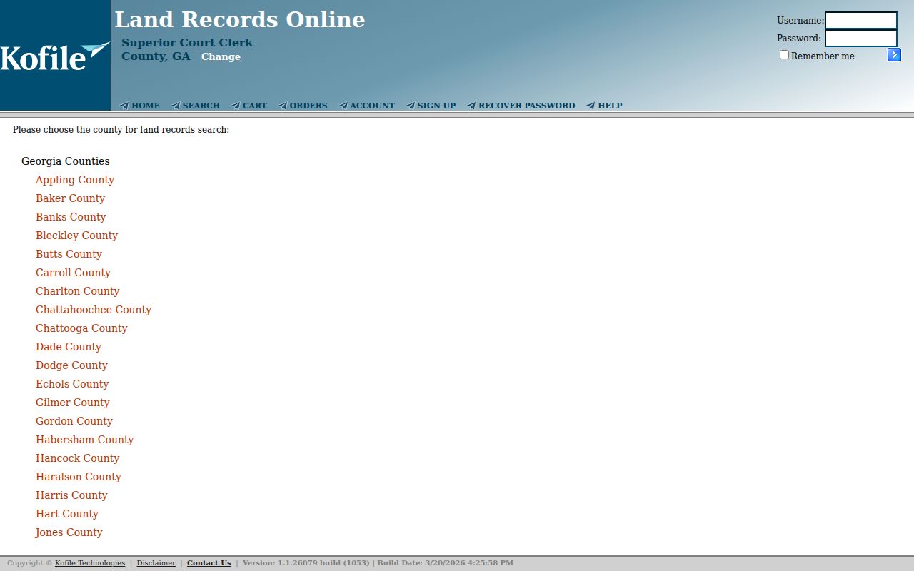 Carrollton people search Kofile real estate records screen